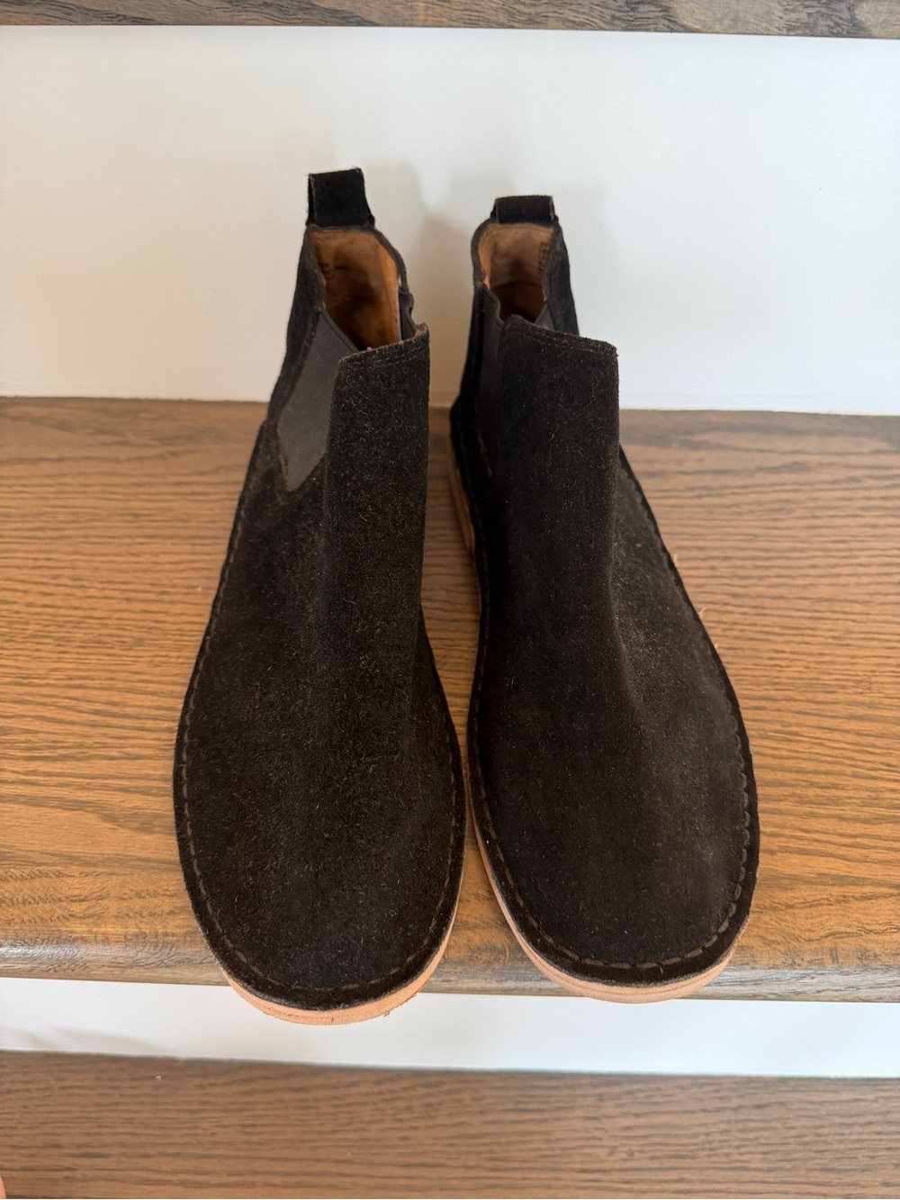 Steve Madden Dyles Suede Slip-On Chelsea Booties Black Women’s 7